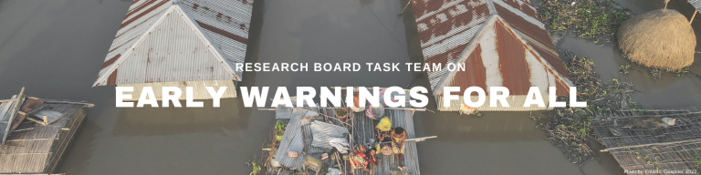 Task Team on Early Warnings for All – World Meteorological Organization WMO